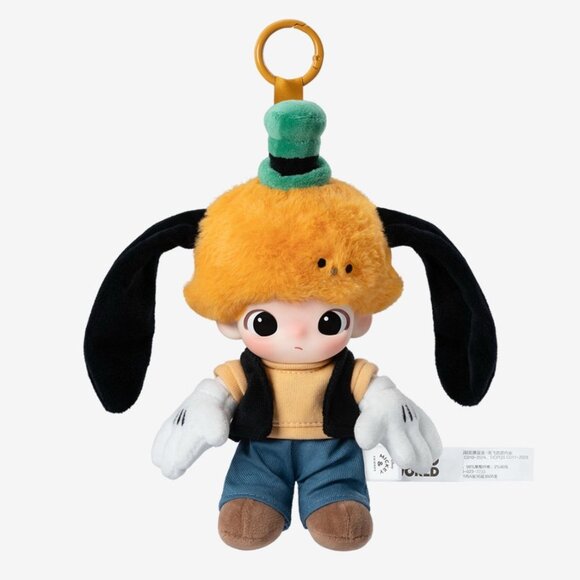 Pop Mart DIMOO World x Disney Series Goofy's Prank Vinyl Plush Keychain - Picture 1 of 1